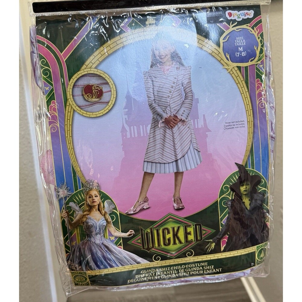 Halloween Costume Girls Wicked Glenda M 7-8 NEW